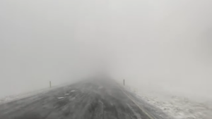 Blowing snow in Iceland