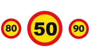 Iceland Speed Limit Sign
